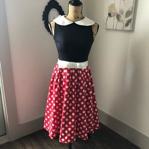 NWT❤️ Sleeveless retro polka dot dress